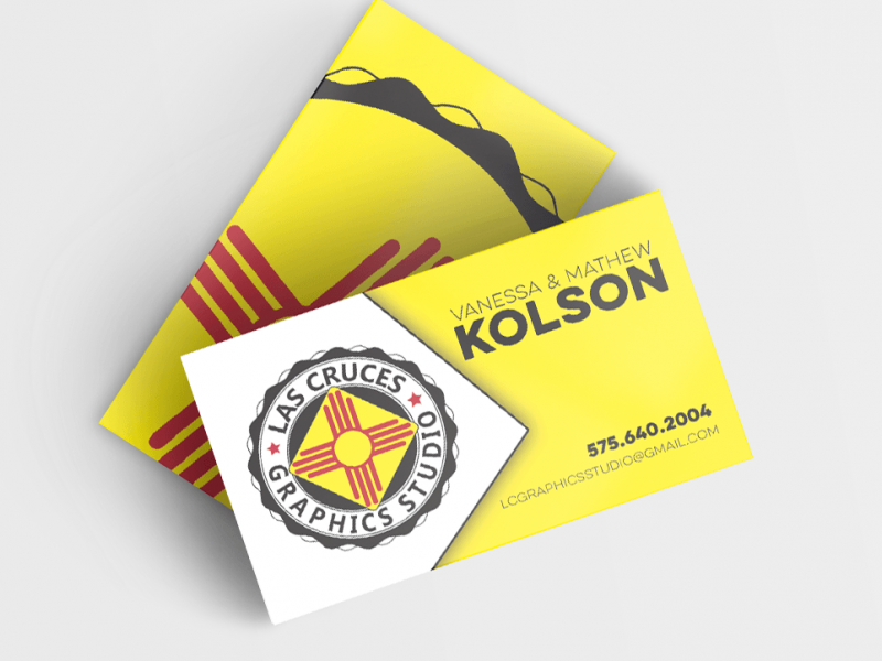 business card Logo designed by keena wolff graphic designer las cruces